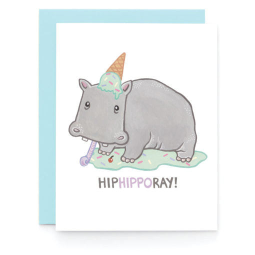 HipHippoRay! Celebration Card