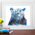 Aurora Bear Art Print