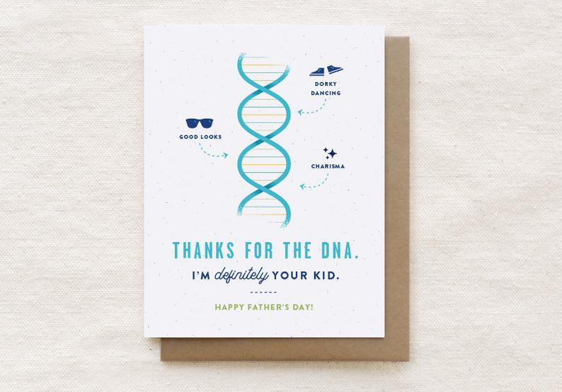 Thanks for the DNA Dad Card