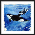 Katrina & Unna Orca Whales Art Print