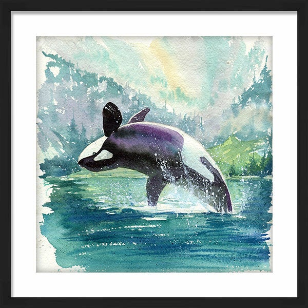 Marina Orca Whale Art Print