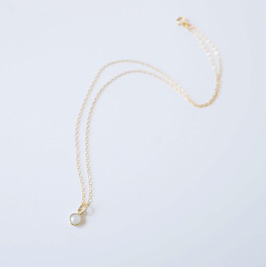 Cira Mini Gemstone Necklace -Gold