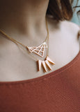 Danielle Gold Geometric Necklace