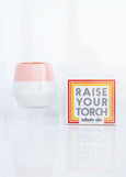 Raise Your Torch Ceramic Candle