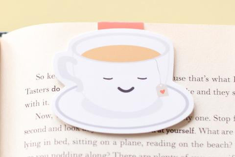 Tea Cup Magnetic Bookmark