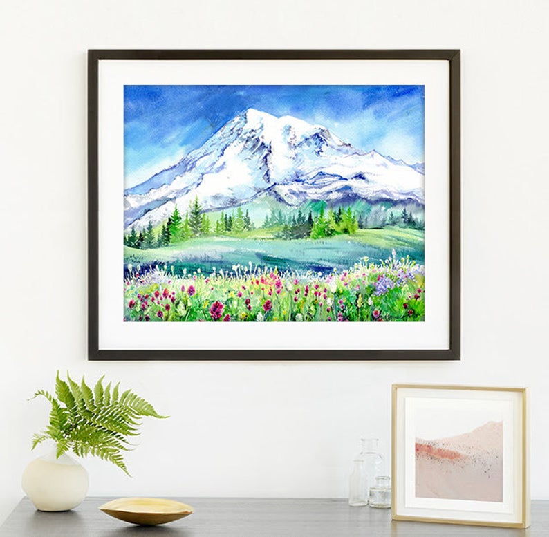 Mt Rainier / Tacoma Mountain Art Print