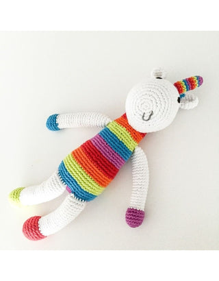 Rainbow Unicorn Rattle  - Large