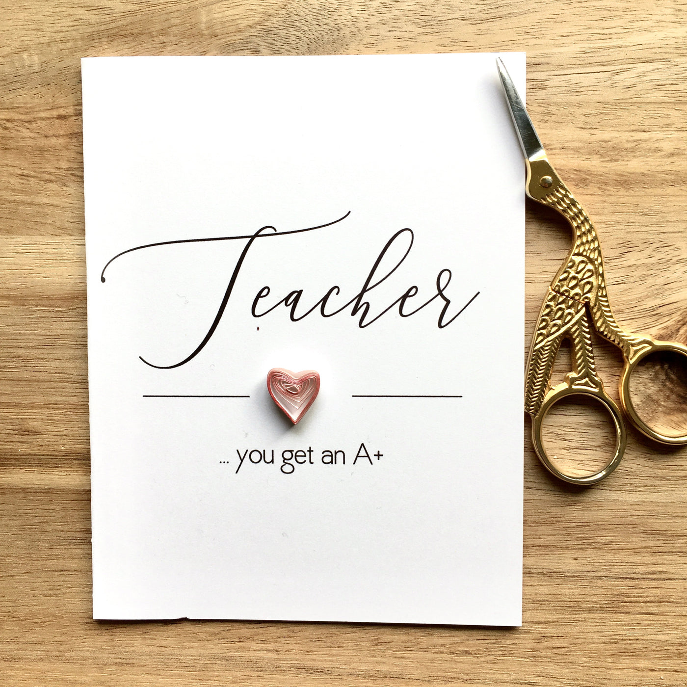 Teacher - You Get an A+ Card
