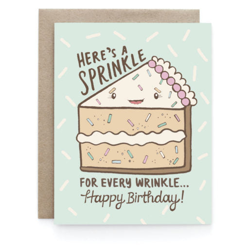 Sprinkle for Every Wrinkle Birthday Card
